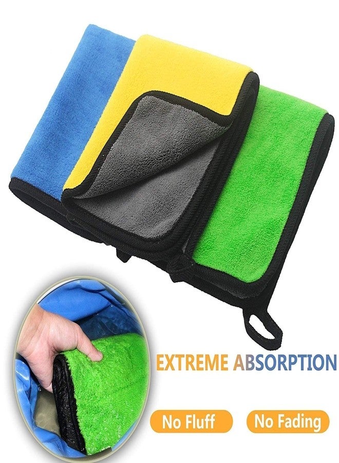OAN All Purpose Microfiber Cloth for Cleaning, Dusting, Detailing & Polishing All Vehicles, Office, Kitchen, Home | 800 GSM | 80X50 cm Pack of 3 - Image 3